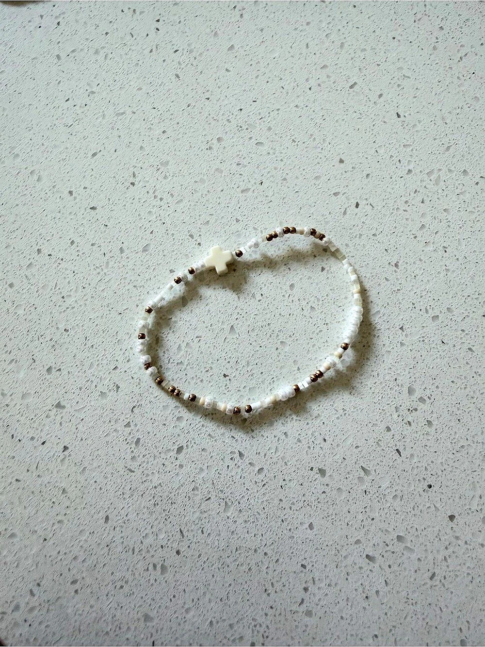 Enewton white cross unwritten bracelet